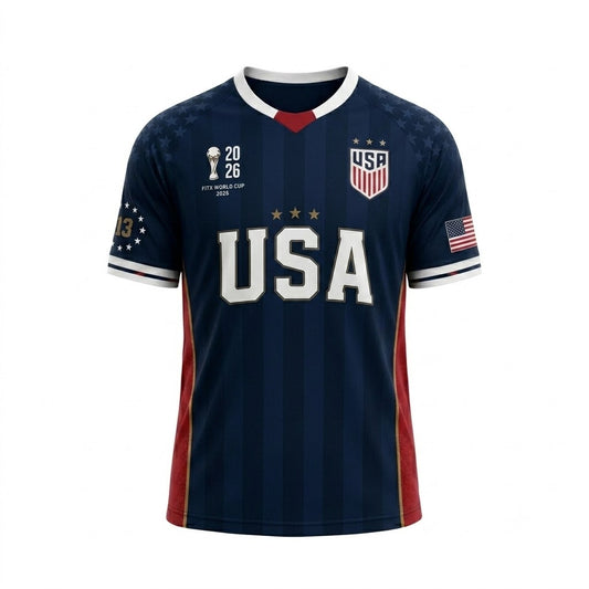Custom Name - USA Soccer Jersey 2026 - All Size