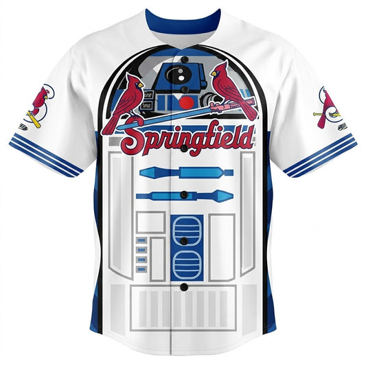 Custom Name - Cardinals 2026 Star Wars Night R2-D2 Baseball Jersey - All Size