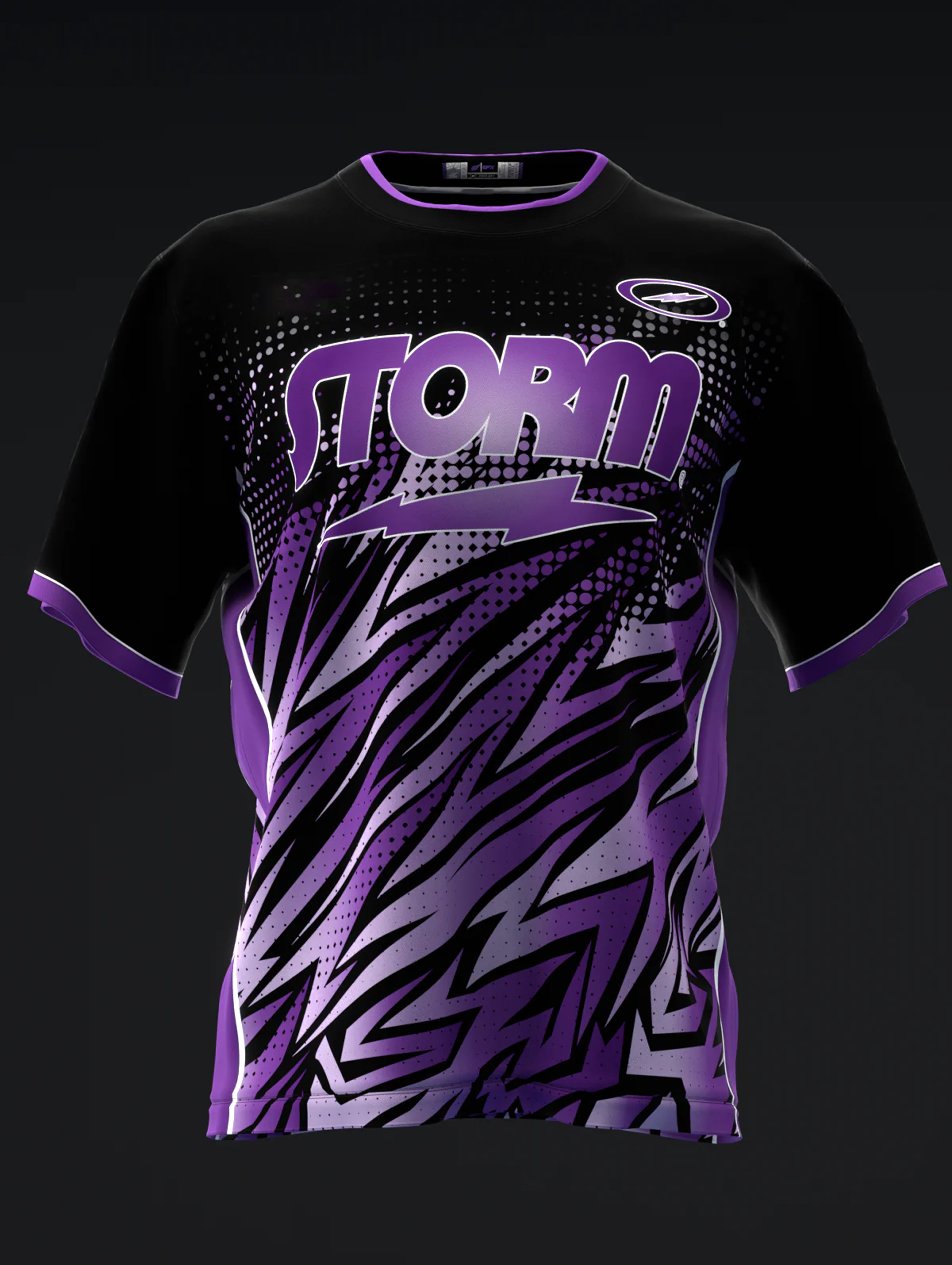 Custom Name - Darren Tang 2022 Colorway Abstract Purple Bowling Jersey - All Size
