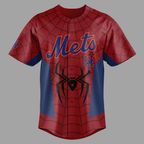 Custom Name - New York Mets x Spider-Man Brand New Day 2026 Baseball Jersey - All Size