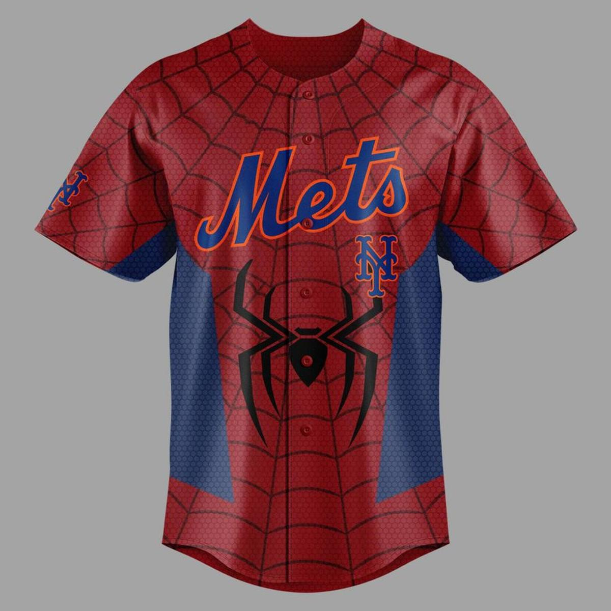 Custom Name - New York Mets x Spider-Man Brand New Day 2026 Baseball Jersey - All Size