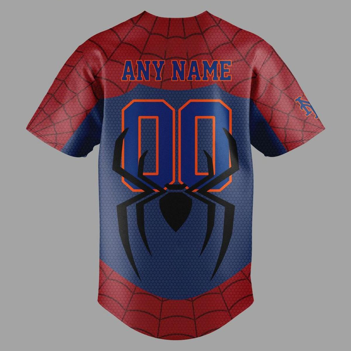 Custom Name - New York Mets x Spider-Man Brand New Day 2026 Baseball Jersey - All Size