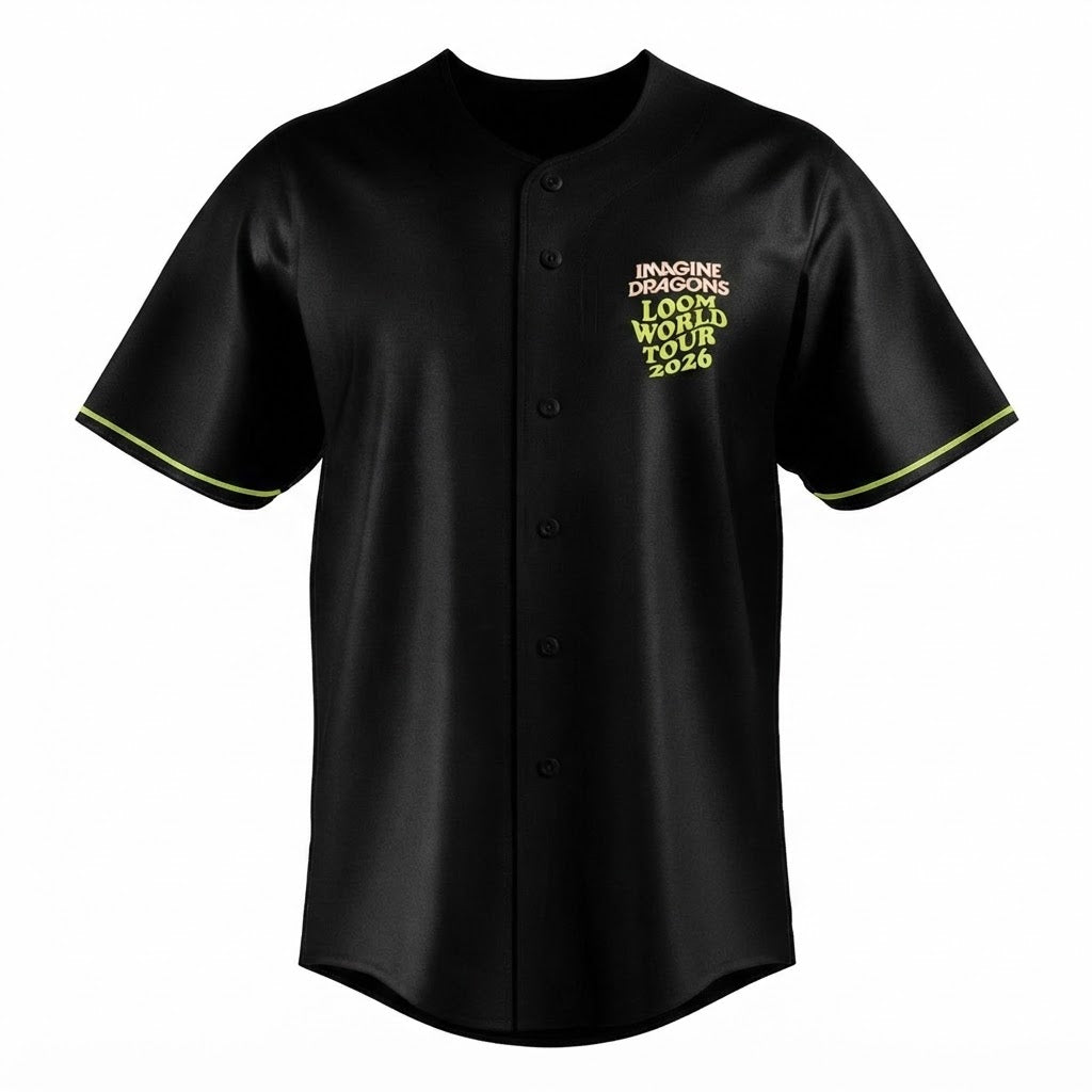 Custom Name - Imagine Dragons Loom World Tour Baseball Jersey - All Size