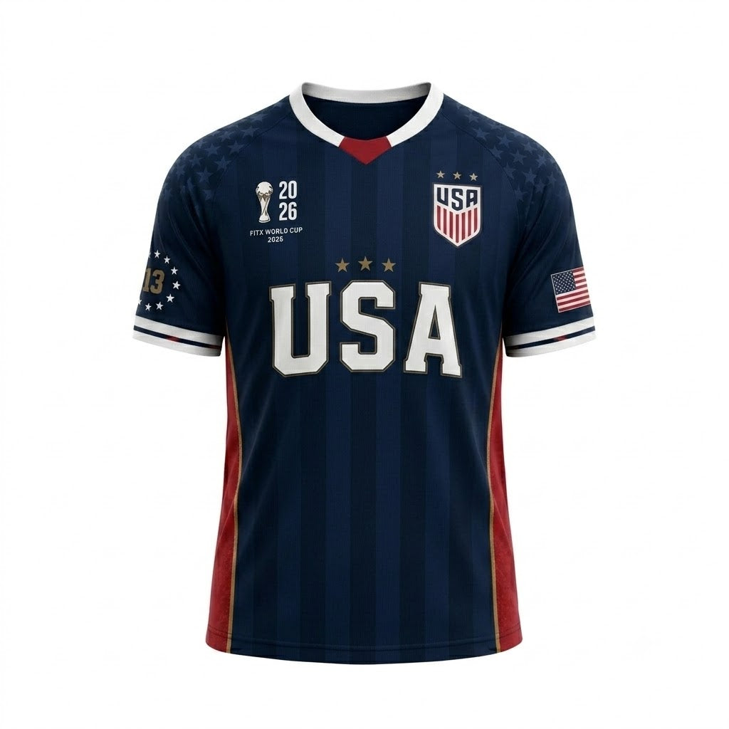 Custom Name - USA Soccer Jersey 2026 - All Size