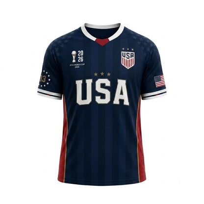 Custom Name - USA Soccer Jersey 2026 - All Size
