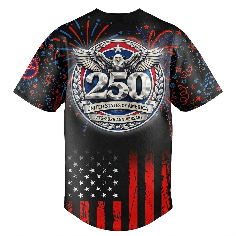 Custom Name - Norfolk Tides 2026 Anniversary 250 Years USA Baseball Jersey - All Size