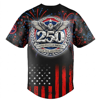 Custom Name - Norfolk Tides 2026 Anniversary 250 Years USA Baseball Jersey - All Size
