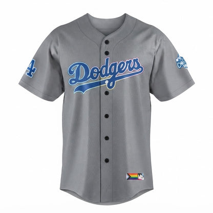 Custom Name - Dodgers LGBTQ+ Pride Night 2026 Baseball Jersey - All Size