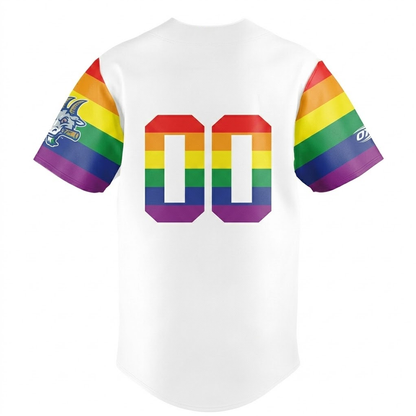 Custom Name - Hartford Yard Goats x Pride Night 2026 Baseball Jersey - All Size