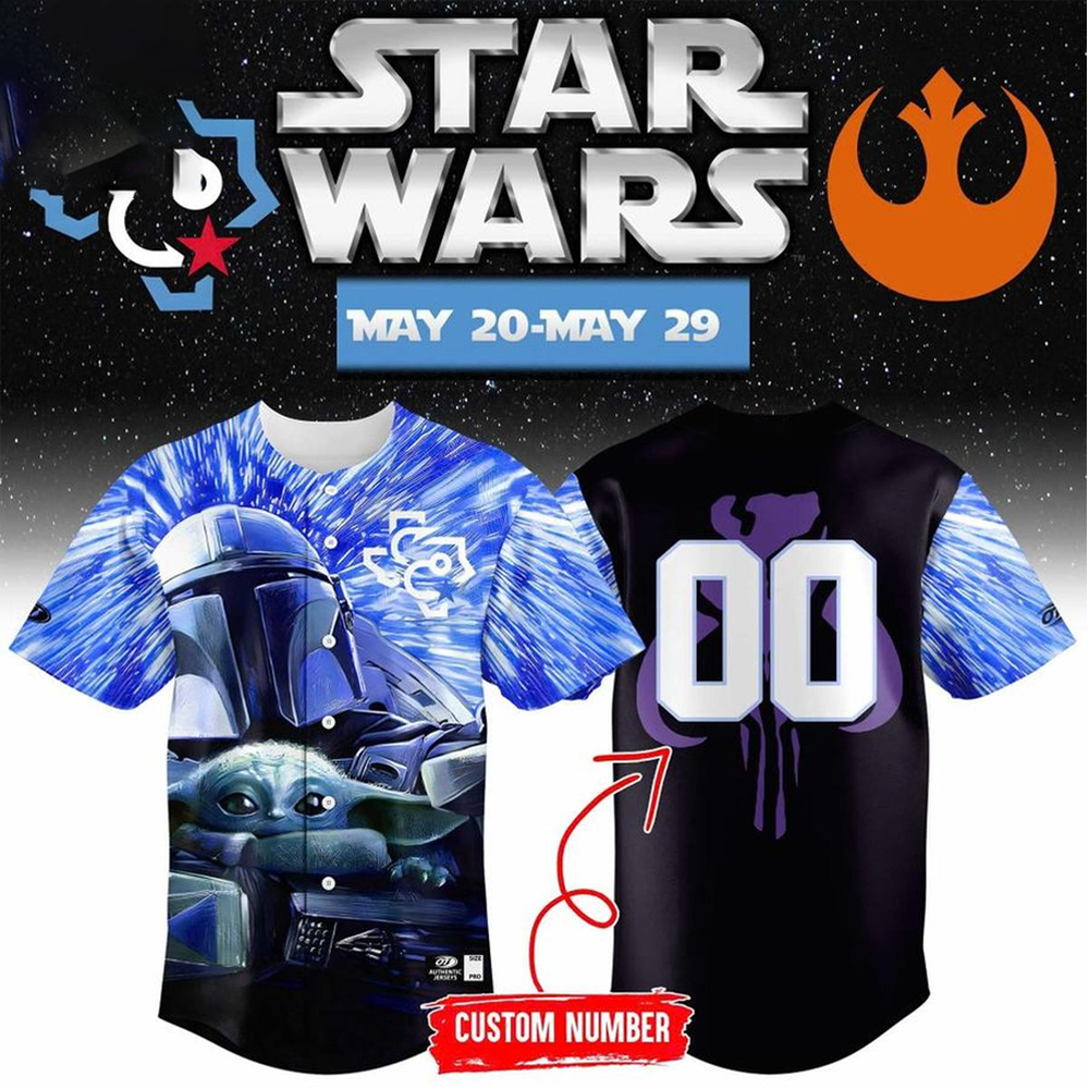 Custom Name - Christi Hooks x Star Wars Night 2026 Baseball Jersey - All Size