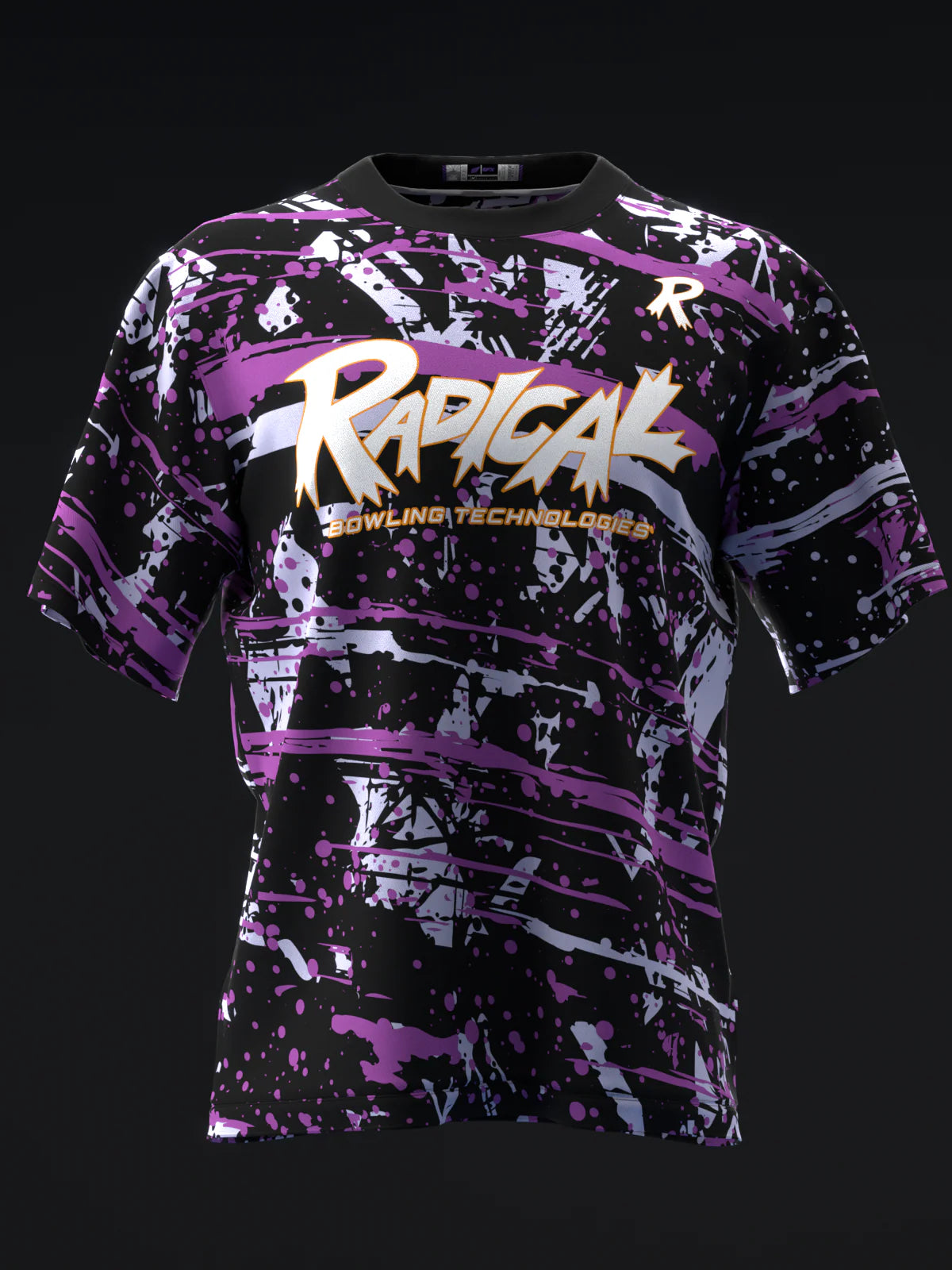 Custom Name - Radical Zigzag Solid Bowling Jersey - All Size