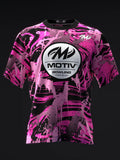 Custom Name - Motiv Hyper Venom Neon Bowling Jersey - All Size