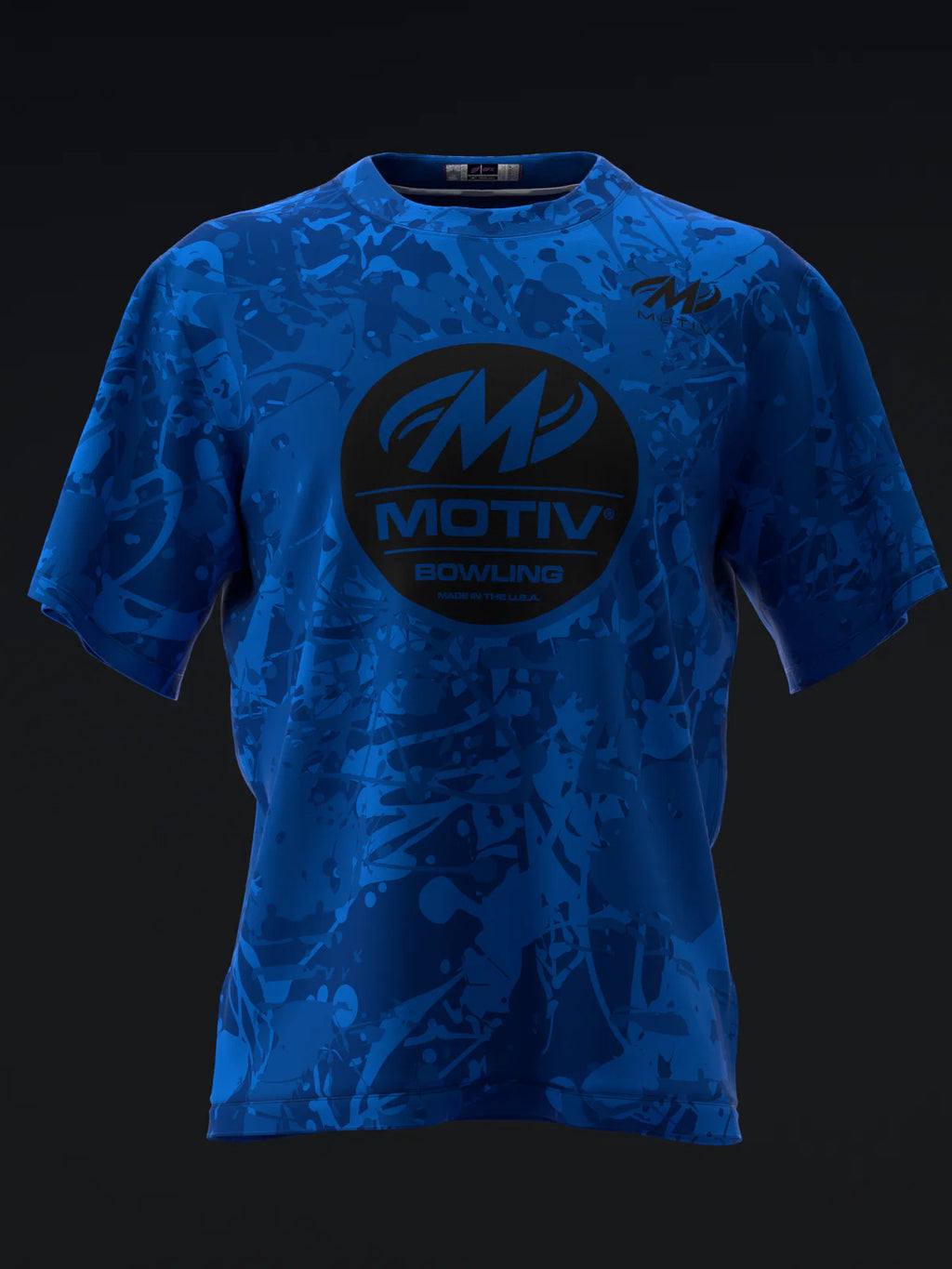 Custom Name - Motiv Blue Tank Bowling Jersey - All Size