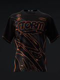 Custom Name - Darren Tang 2024Blackout Black Neon Orange Bowling Jersey - All Size