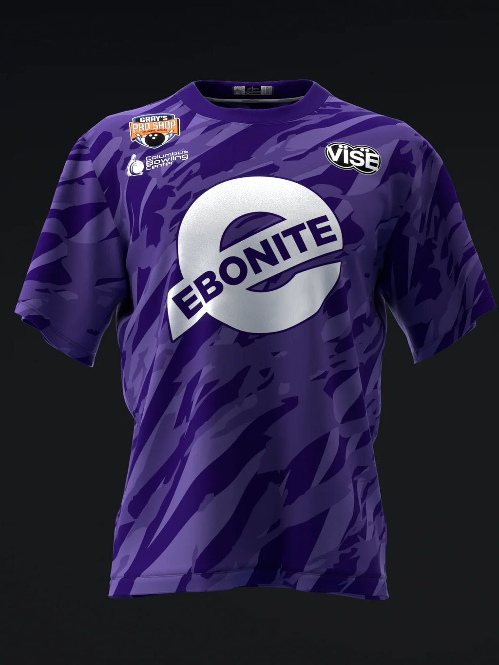 Custom Name - Matt Sanders Elbram Dark Purple Bowling Jersey - All Size