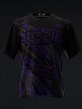 Custom Name - Darren Tang 2024 Blackout Black Neon Purple Bowling Jersey - All Size