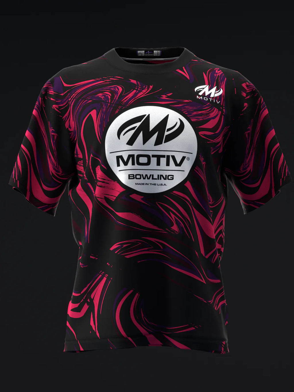 Custom Name - Motiv Crimson Jackal Bowling Jersey - All Size