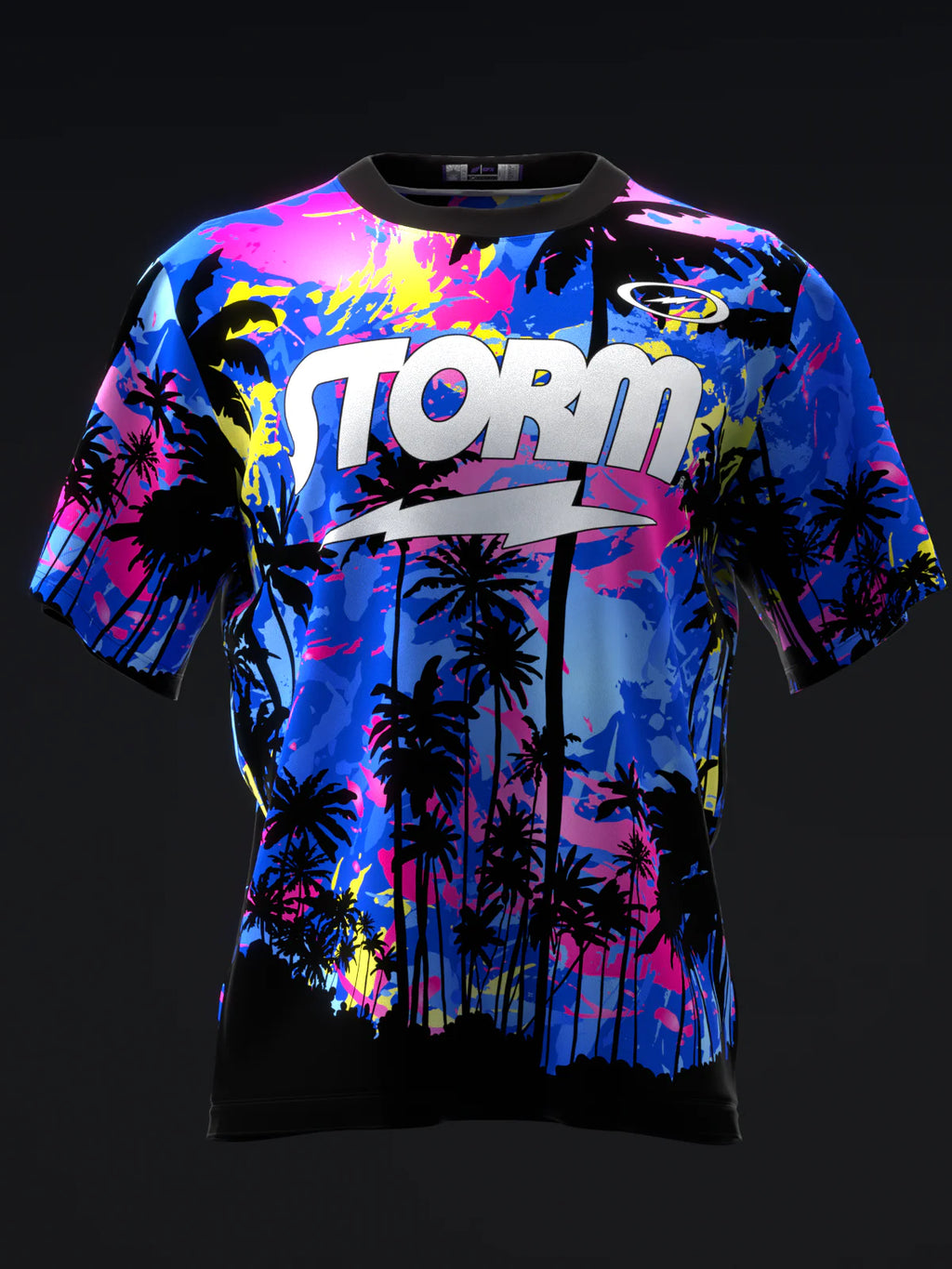 Custom Name - Storm Tropical Surge Pearl Bbp Neon Bowling Jersey - All Size