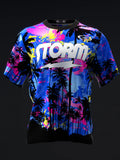 Custom Name - Storm Tropical Surge Pearl Bbp Neon Bowling Jersey - All Size