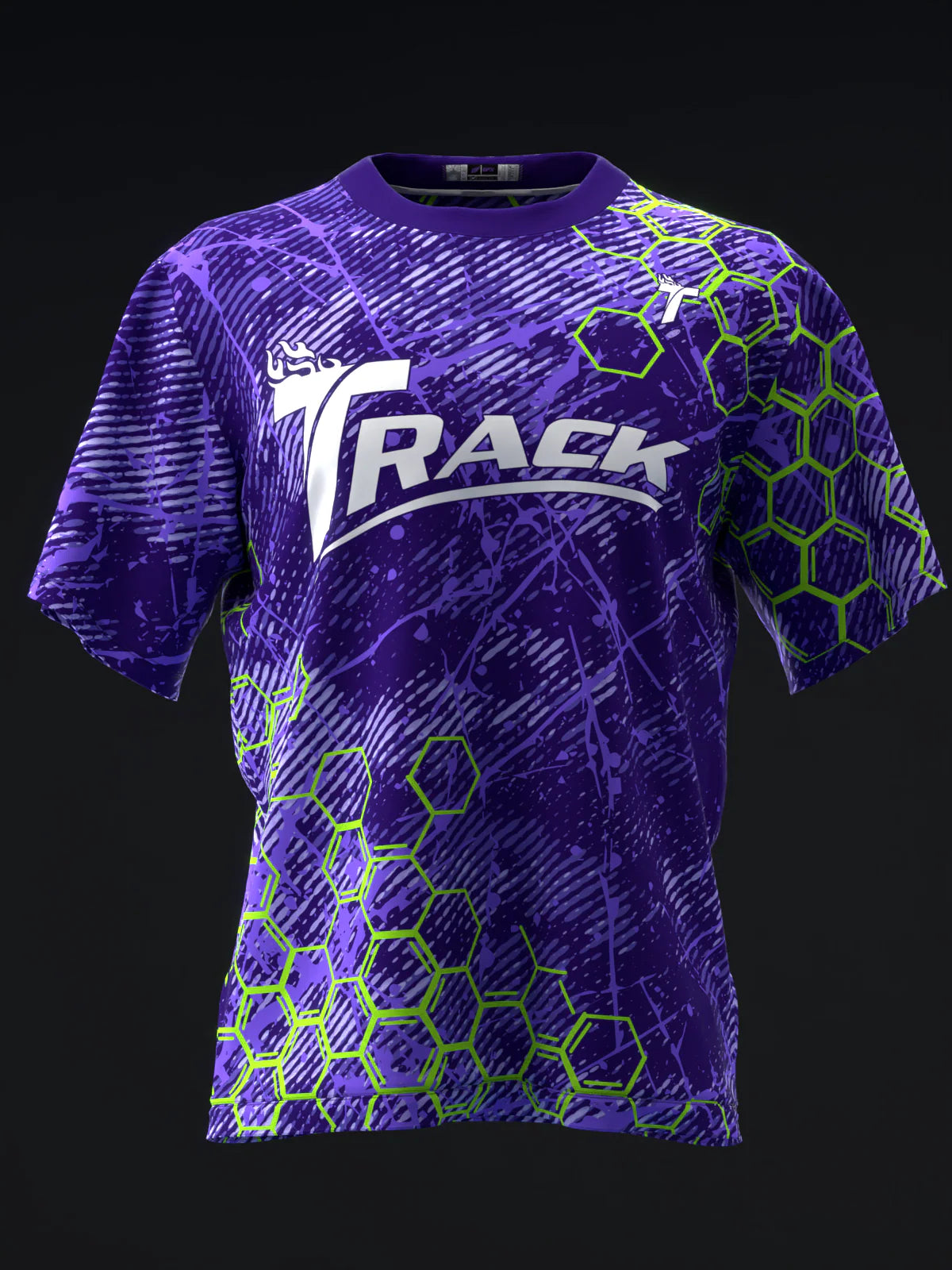 Custom Name - Track Synthesis Neon Bowling Jersey - All Size