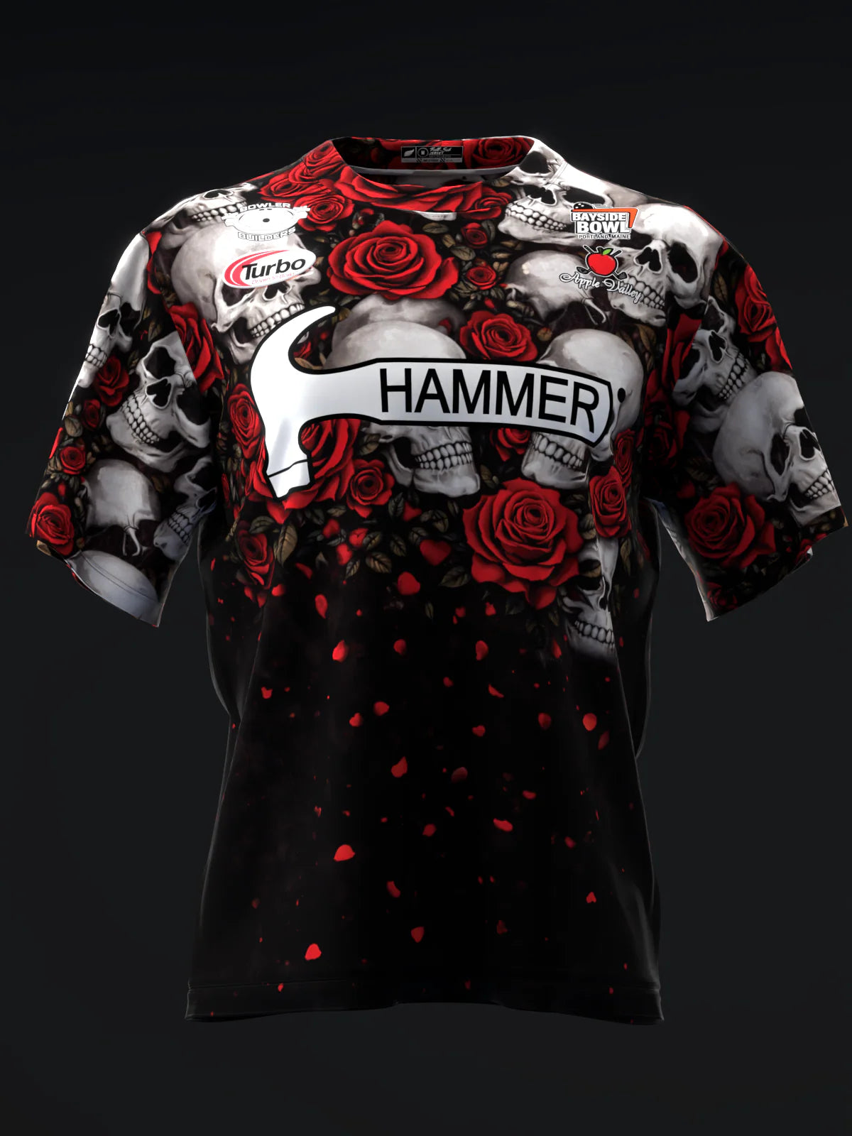 Custom Name - Mallory Clark 2026 Skull Roses Bowling Jersey - All Size