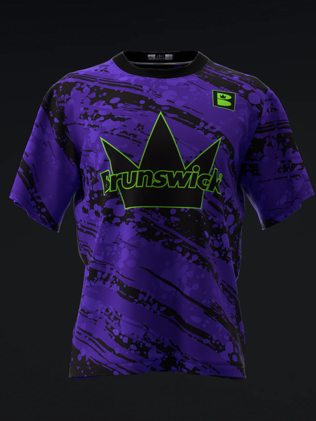 Custom Name - Brunswick Crown 78U Neon Bowling Jersey - All Size