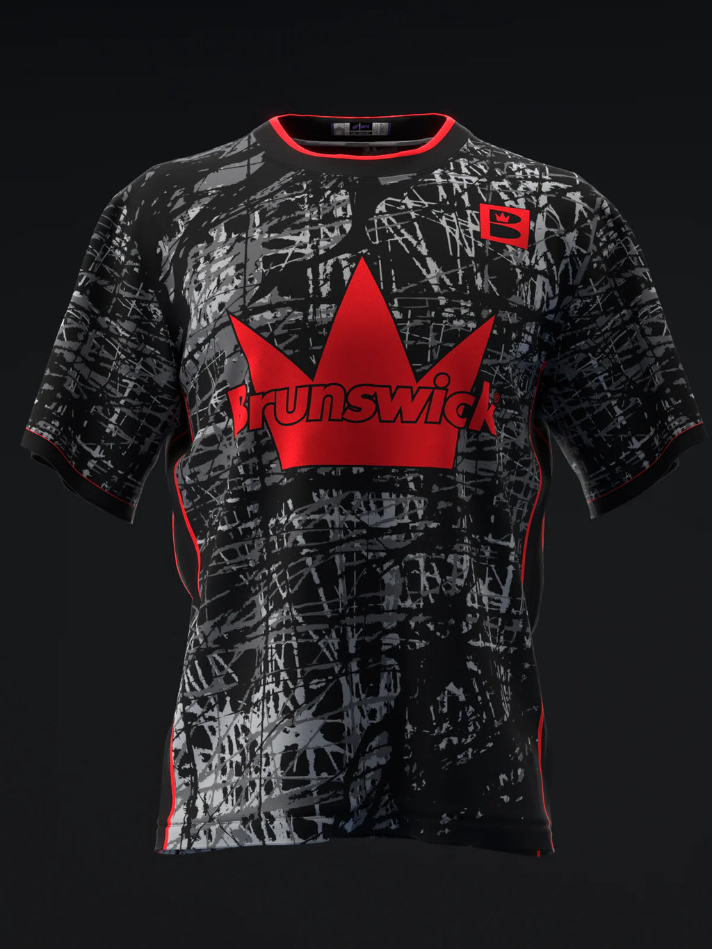 Custom Name - Brunswick Melee Jab Carbon Bowling Jersey - All Size