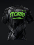 Custom Name - Storm Pitch Black Bowling Jersey - All Size