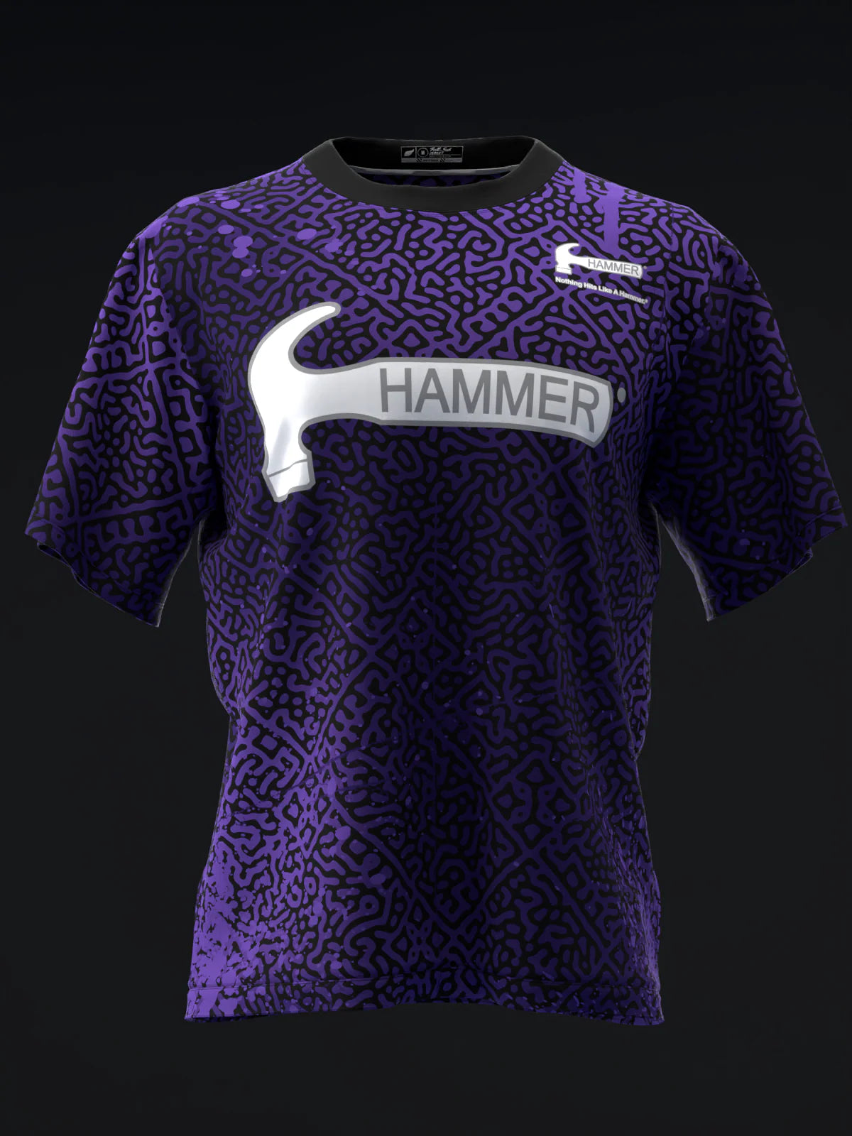 Custom Name - Hammer Purple Pearl Urethane 78D Bowling Jersey - All Size
