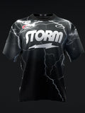 Custom Name - Nick Brown Lightning Black Bowling Jersey - All Size