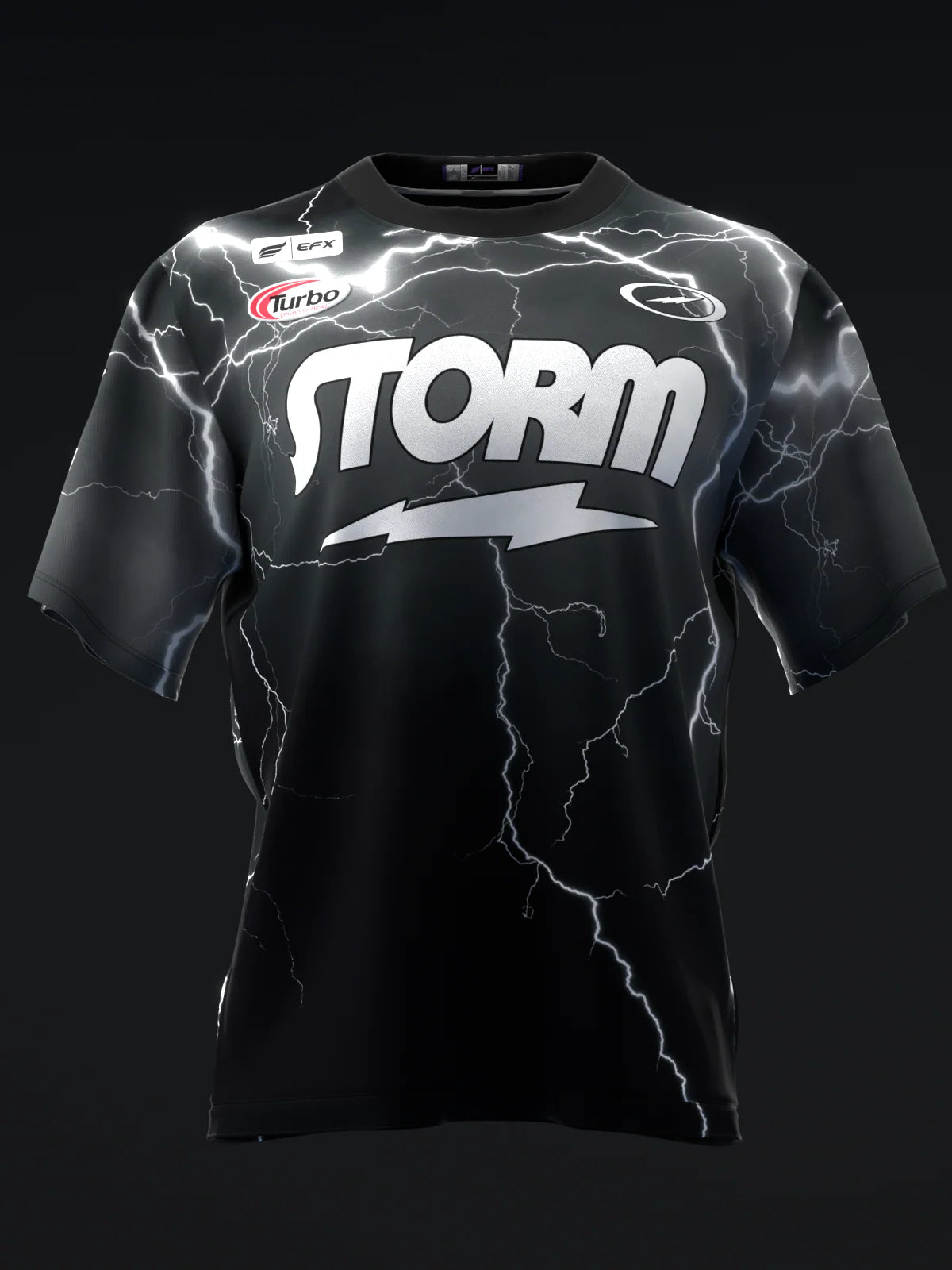 Custom Name - Nick Brown Lightning Black Bowling Jersey - All Size