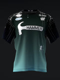 Custom Name - Mallory Clark Ombre Spiders Teal Bowling Jersey - All Size