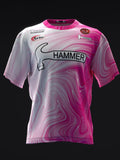 Custom Name - Lauren Russo Liquid Marble Pink Bowling Jersey - All Size