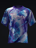Custom Name - Track Kinetic Sapphire Ice Bowling Jersey - All Size