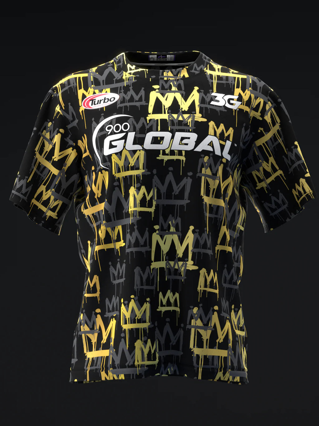 Custom Name - Chris Mcmillan Gold King Remix Black Bowling Jersey - All Size