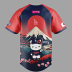 Custom Name - Los Angeles Dodgers x Hello Kitty Japanese Heritage Night 2026 Baseball Jersey - All Size