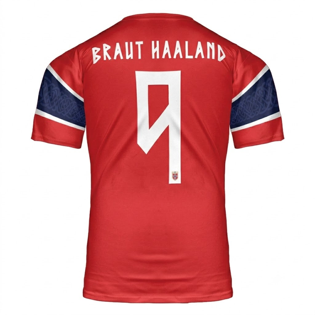 Custom Name - Braut Haaland Norway 2026 WC Home Jersey 3D Soccer - All Size