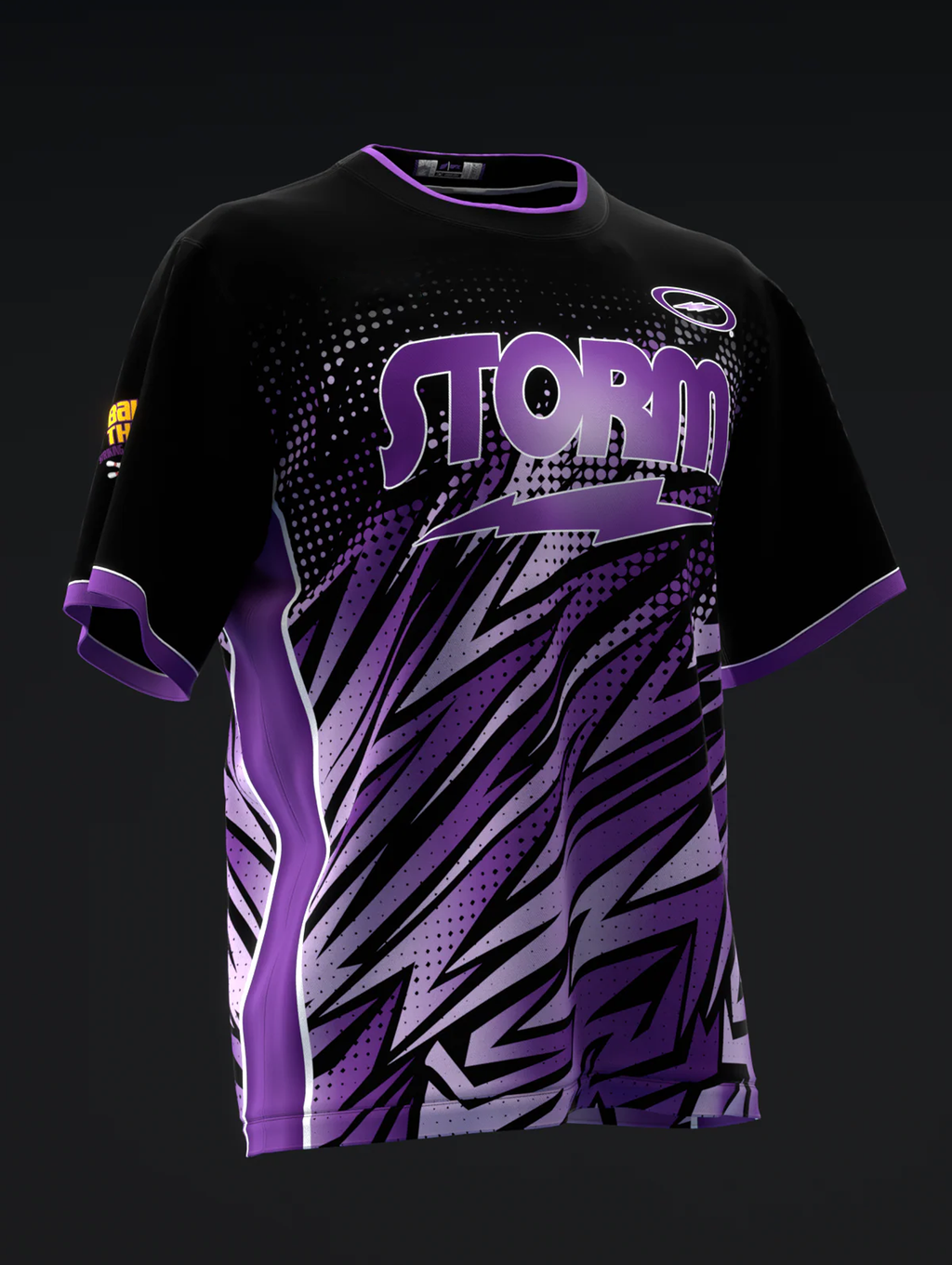 Custom Name - Darren Tang 2022 Colorway Abstract Purple Bowling Jersey - All Size