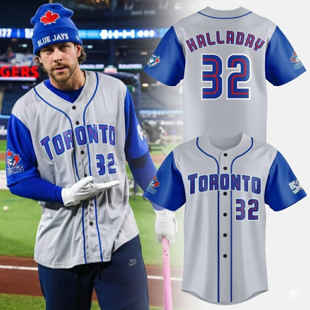 Custom Name - Blue Jays 2026 Roy Halladay Retro Baseball Jersey - All Size