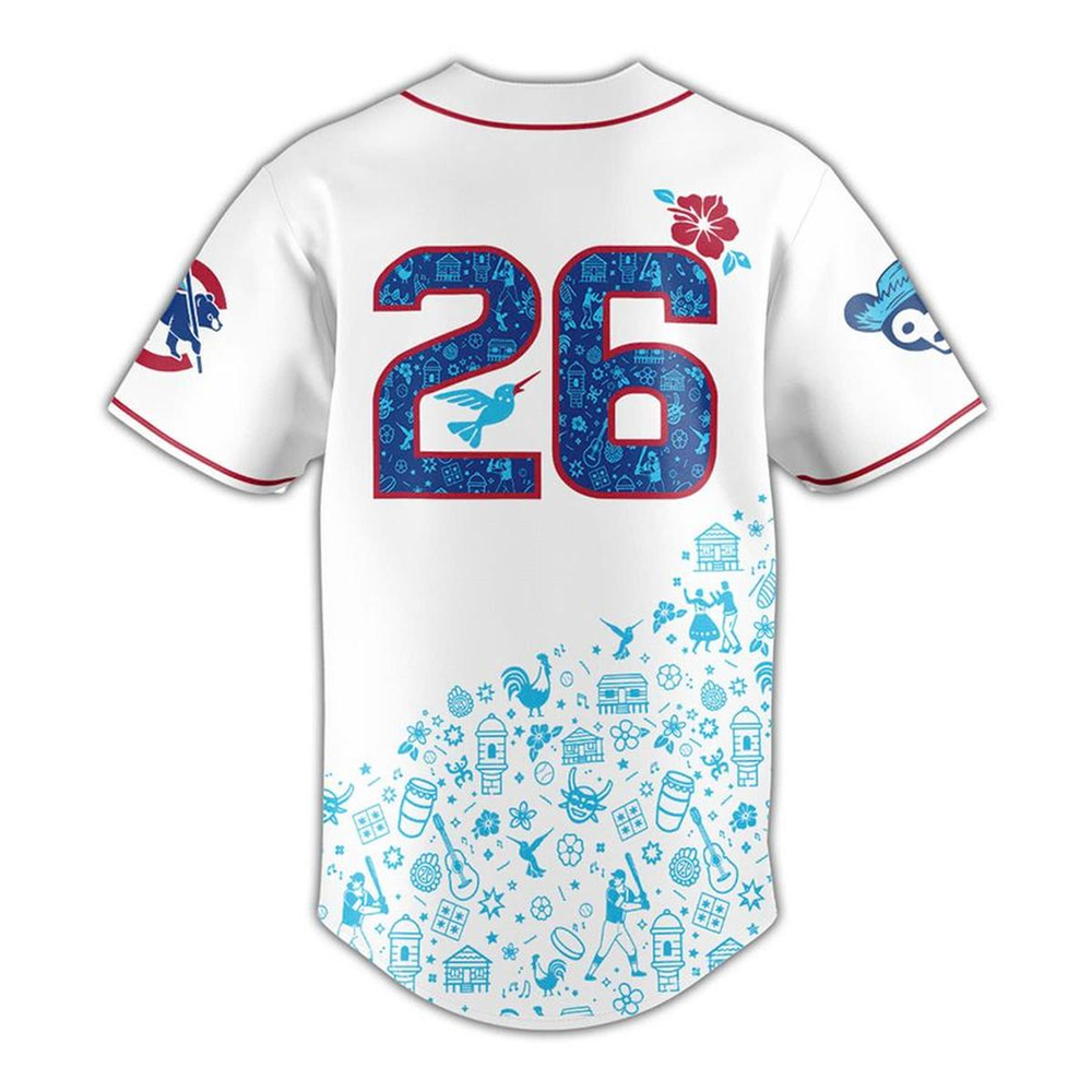 Custom Name - Cubs Hispanic Heritage Night 2026 Baseball Jersey - All Size