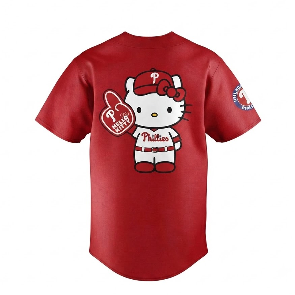 Custom Name - Phillies Hello Kitty Night 2026 Baseball Jersey - All Size