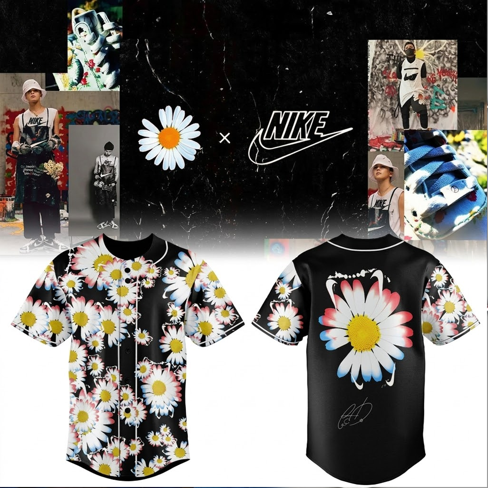Custom Name - G-Dragon Peaceminusone x Korea World Cup 2026 Baseball Jersey - All Size