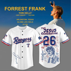 Custom Name - Rangers x Forrest Frank The Jesus Generation Tour 2026 Baseball Jersey - All Size