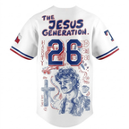 Custom Name - Rangers x Forrest Frank The Jesus Generation Tour 2026 Baseball Jersey - All Size