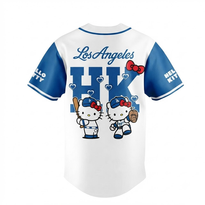 Custom Name - Dodgers x Hello Kitty Night 2026 Baseball Jersey - All Size