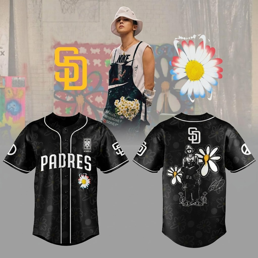 Custom Name - Diego Padres x G-Dragon x Peaceminusone 2026 Baseball Jersey - All Size