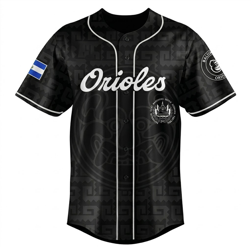 Custom Name - Orioles x Salvadoran Heritage Night 2026 Baseball Jersey - All Size