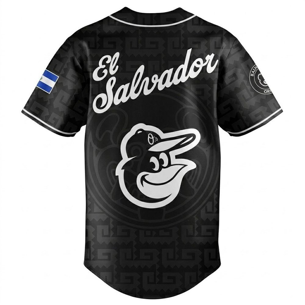 Custom Name - Orioles x Salvadoran Heritage Night 2026 Baseball Jersey - All Size