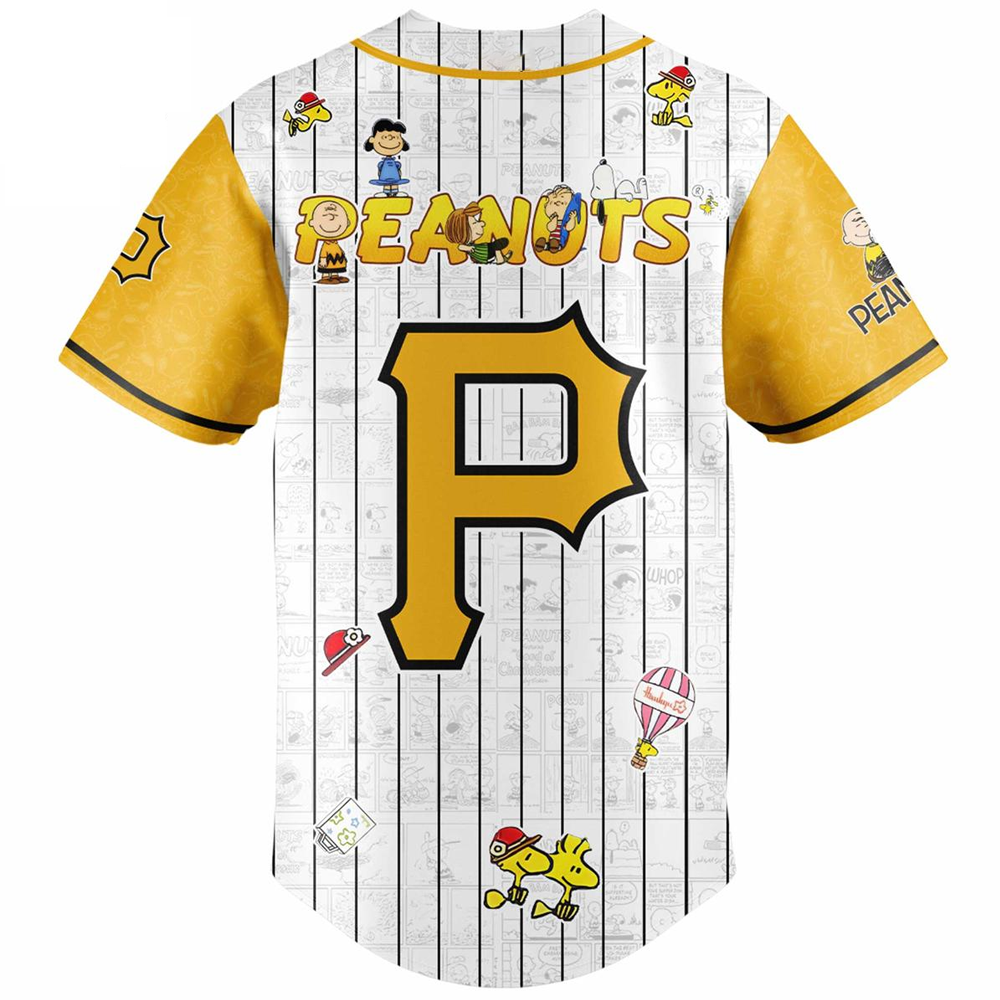 Custom Name - Pirates x Peanuts Night 2026 Baseball Jersey - All Size