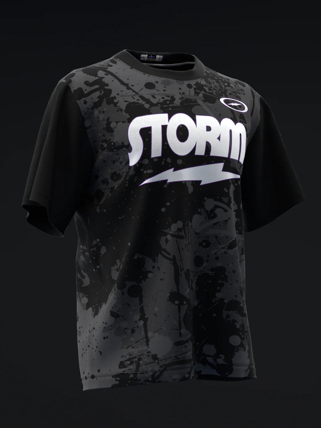 Custom Name - Storm Night Road Bowling Jersey - All Size